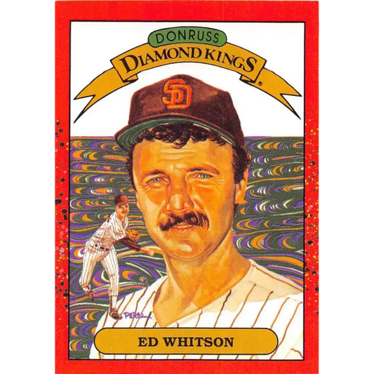 1990 Donruss #26 Ed Whitson DK DP VG-EX San Diego Padres Baseball Card - Baseball Card Single