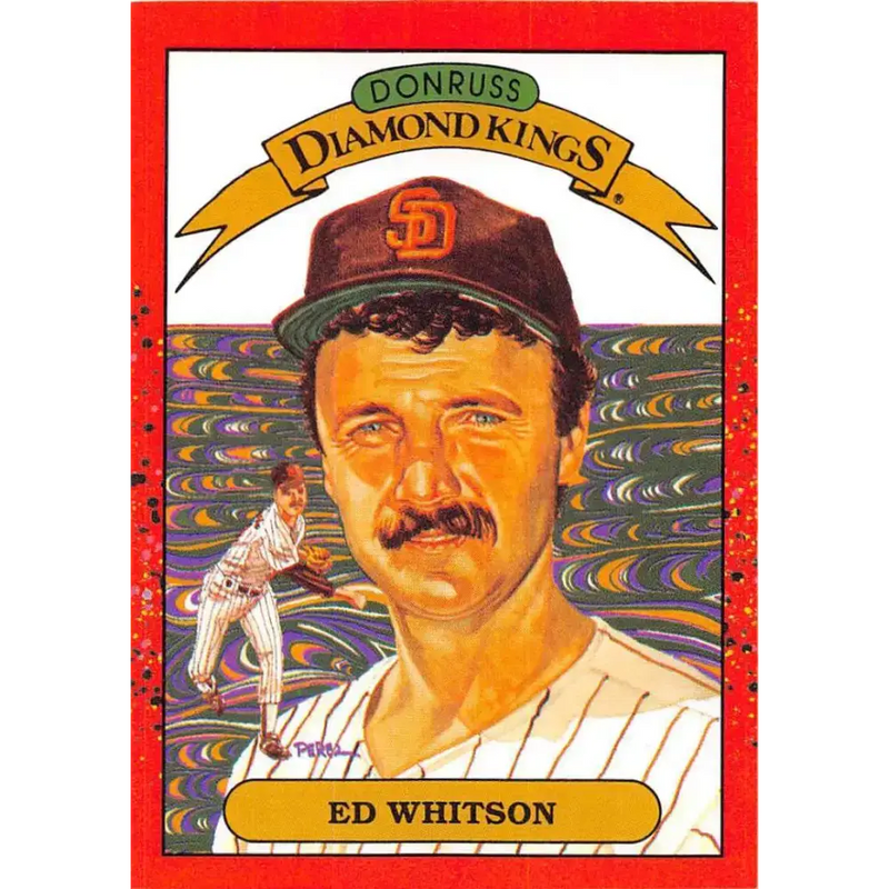 1990 Donruss #26 Ed Whitson DK DP VG-EX San Diego Padres Baseball Card - Baseball Card Single