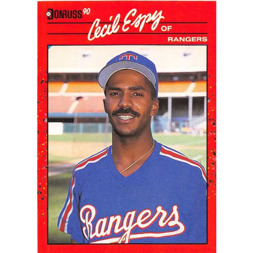 1990 Donruss #260 Cecil Espy VG-EX Texas Rangers Baseball Card - Baseball Card Single