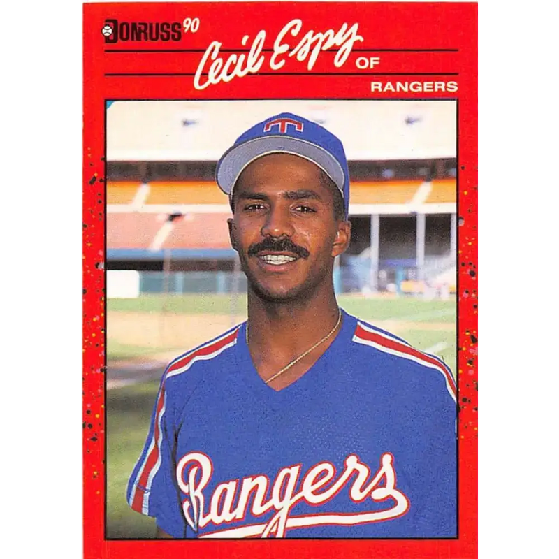 1990 Donruss #260 Cecil Espy VG-EX Texas Rangers Baseball Card - Baseball Card Single