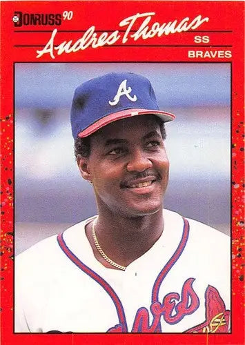1990 Donruss #263 Andres Thomas NM-MT Braves - Baseball Card Single