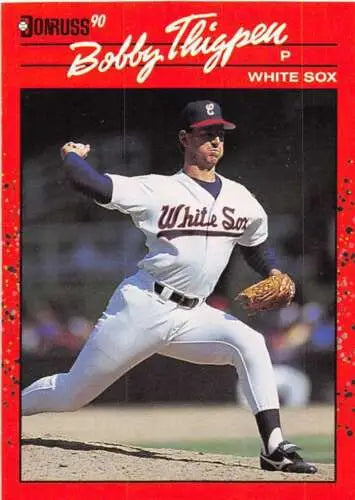 Bobby Thigpen baseball card 1990 Donruss NM-MT original gloss White Sox collectible