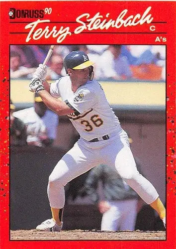1990 Donruss #268 Terry Steinbach NM-MT Athletics - Baseball Card Single