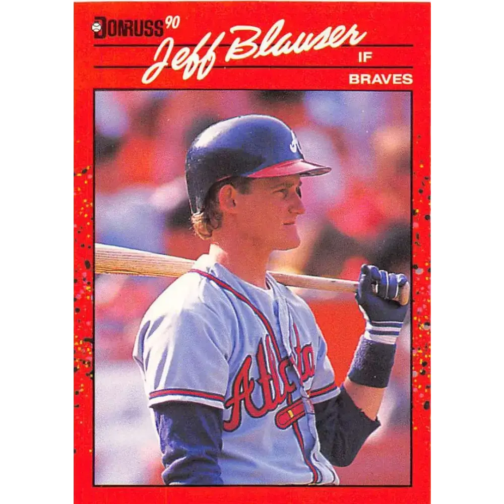 1990 Donruss #271 Jeff Blauser VG-EX Atlanta Braves Baseball Card - Baseball Card Single
