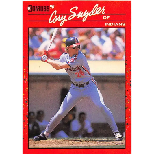 1990 Donruss #272 Cory Snyder VG-EX Cleveland Indians Baseball Card - Baseball Card Single
