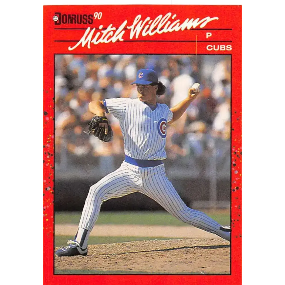 1990 Donruss #275 Mitch Williams VG-EX Chicago Cubs Baseball Card - Baseball Card Single