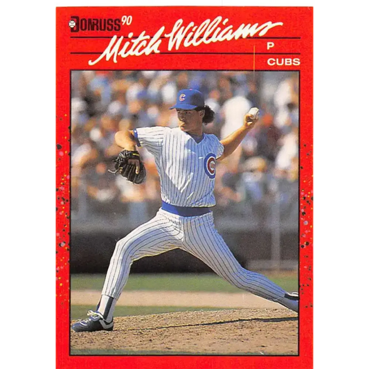 1990 Donruss #275 Mitch Williams VG-EX Chicago Cubs Baseball Card - Baseball Card Single