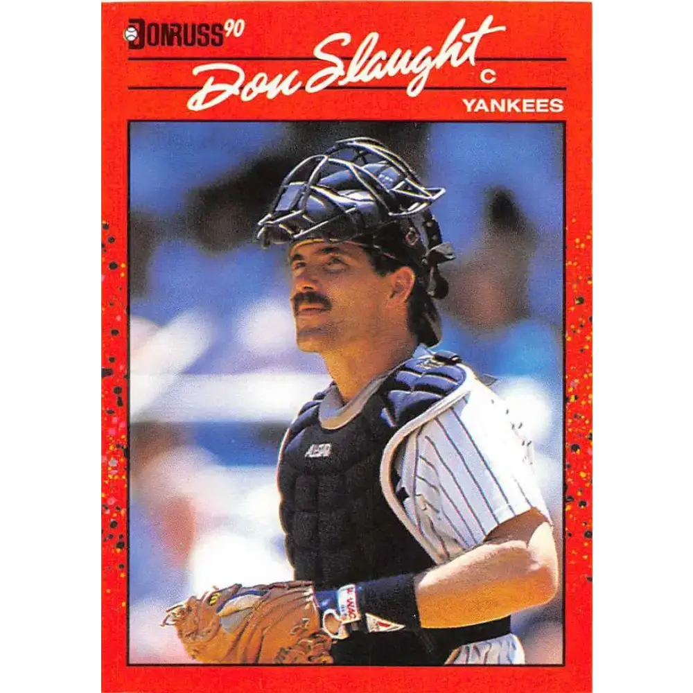1990 Donruss #277 Don Slaught VG-EX New York Yankees Baseball Card - Baseball Card Single