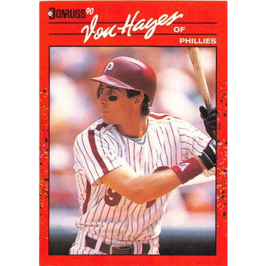 1990 Donruss #278 Von Hayes VG-EX Philadelphia Phillies Baseball Card - Baseball Card Single