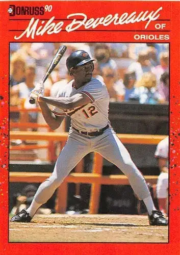 1990 Donruss #282 Mike Devereaux NM-MT Orioles - Baseball Card Single