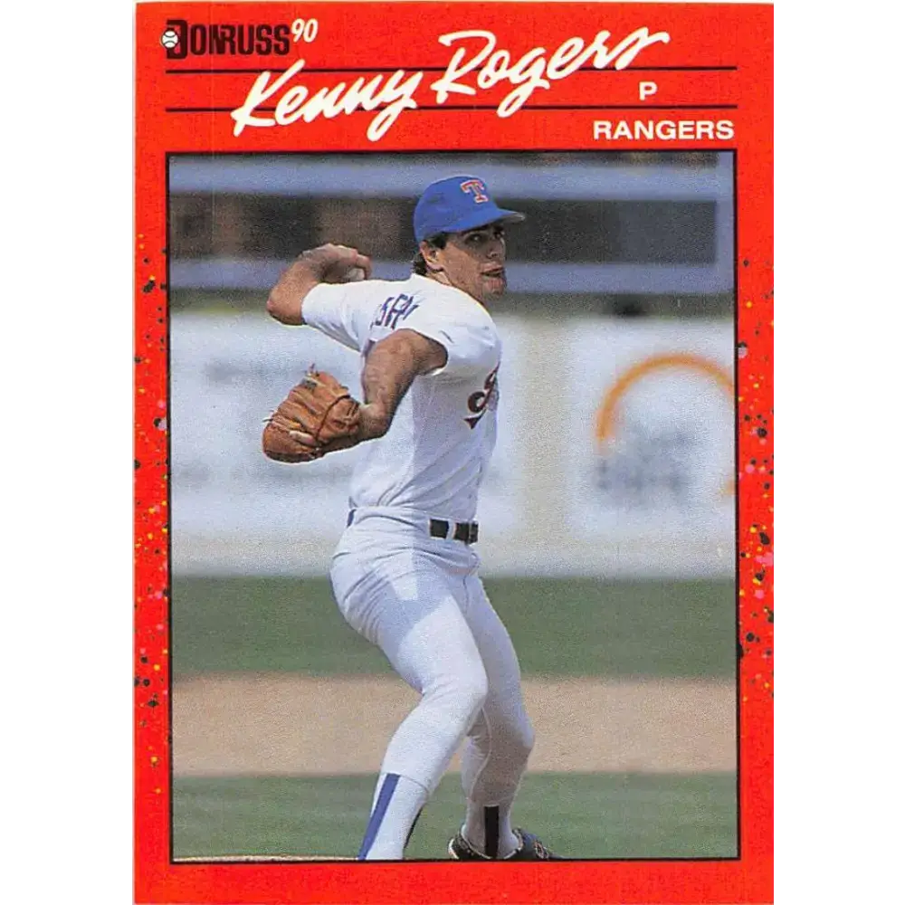 1990 Donruss #283 Kenny Rogers VG-EX Texas Rangers Baseball Card - Baseball Card Single