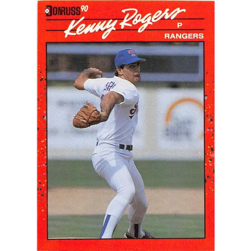 1990 Donruss #283 Kenny Rogers VG-EX Texas Rangers Baseball Card - Baseball Card Single