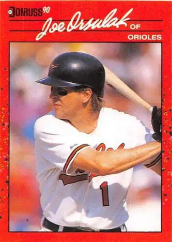 Original gloss 1990 Donruss Joe Orsulak NM-MT baseball card Orioles ID 4975