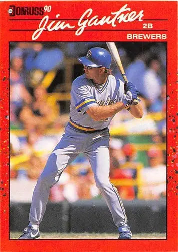 1990 Donruss #291 Jim Gantner NM-MT Brewers - Baseball Card Single