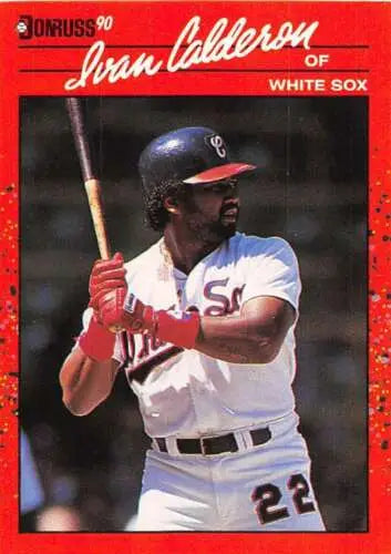 Ivan Calderon baseball card from 1990 Donruss, original gloss, ideal for collectors