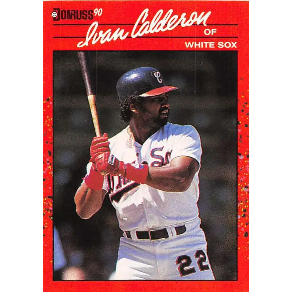 1990 Donruss #294 Ivan Calderon VG-EX Chicago White Sox Baseball Card - Baseball Card Single