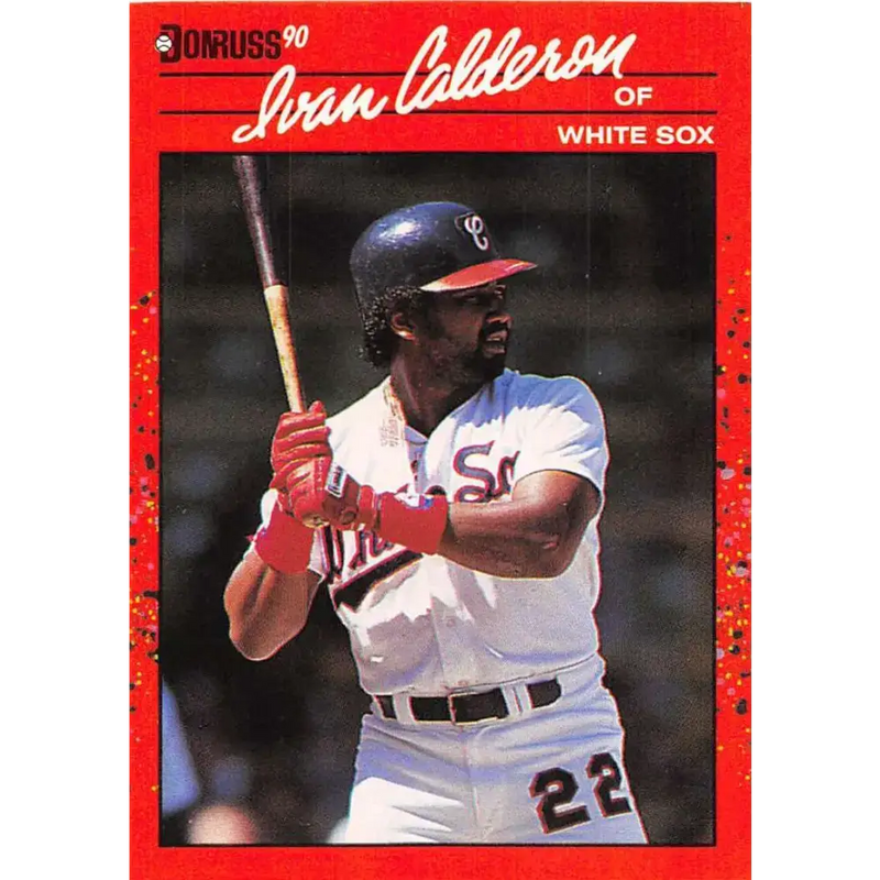 1990 Donruss #294 Ivan Calderon VG-EX Chicago White Sox Baseball Card - Baseball Card Single