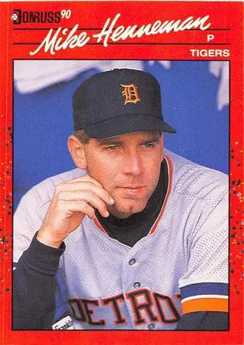 1990 Donruss #296 Mike Henneman NM-MT Tigers - Baseball Card Single
