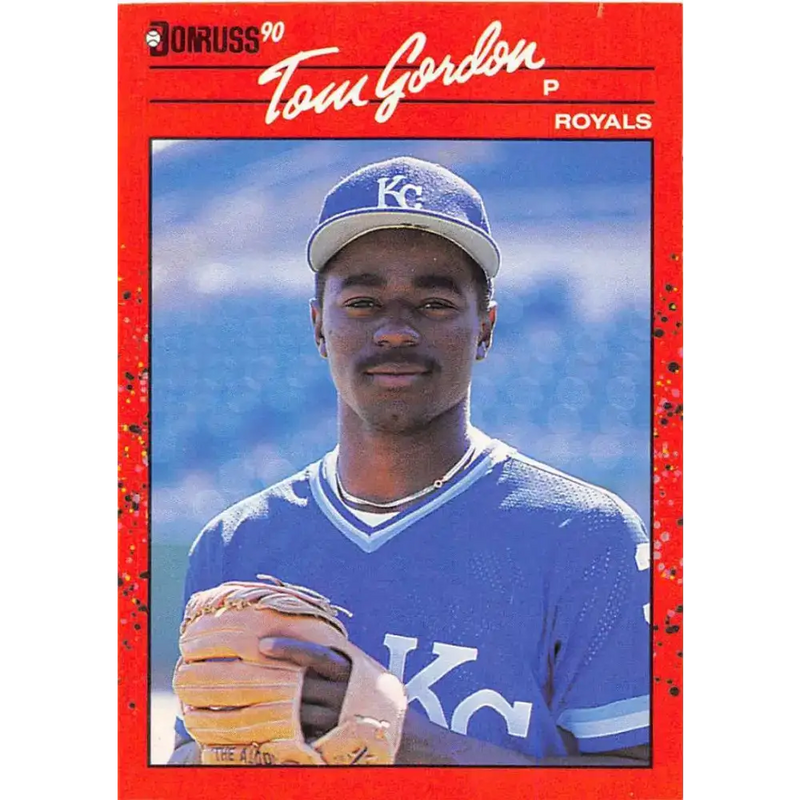 1990 Donruss #297 Tom Gordon VG-EX Kansas City Royals Baseball Card - Baseball Card Single