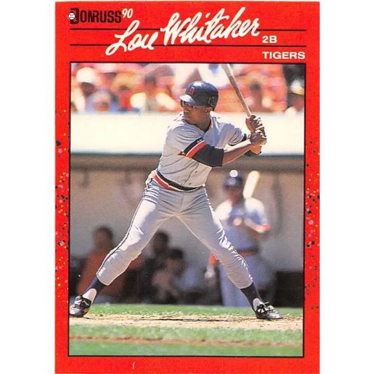 1990 Donruss #298 Lou Whitaker VG-EX Detroit Tigers Baseball Card - Baseball Card Single