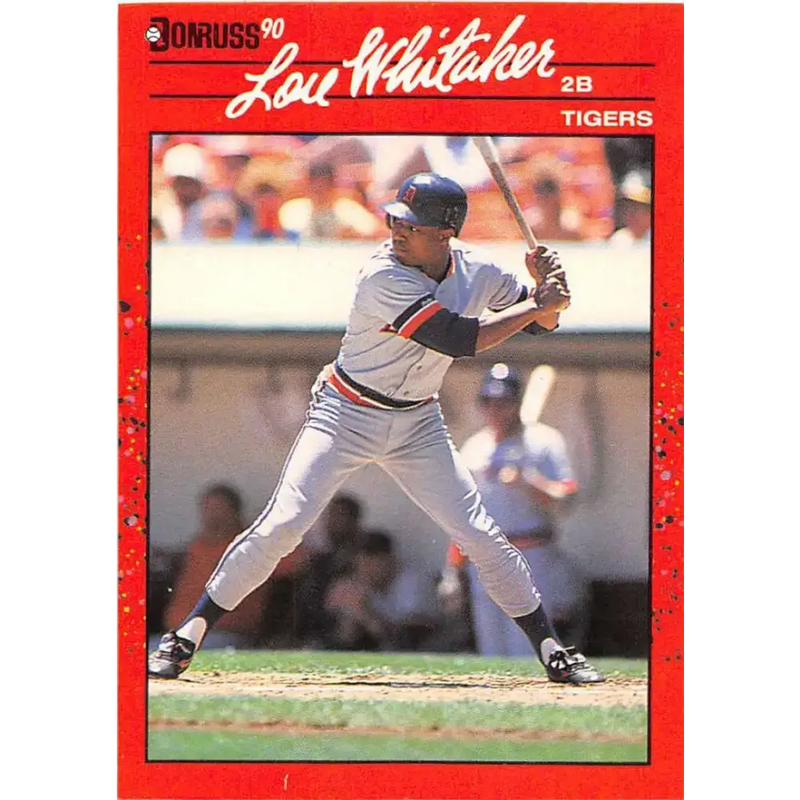 1990 Donruss #298 Lou Whitaker VG-EX Detroit Tigers Baseball Card - Baseball Card Single