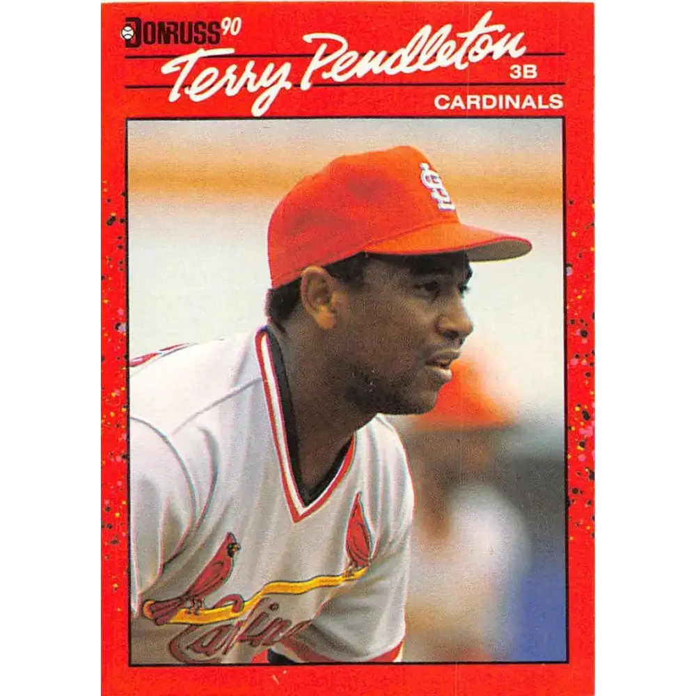 1990 Donruss #299 Terry Pendleton VG-EX St. Louis Cardinals Baseball Card - Baseball Card Single