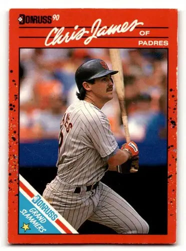 1990 Donruss #3 Chris James San Diego Padres Baseball Cards EX/NM ID:56197 - Baseball Card Single