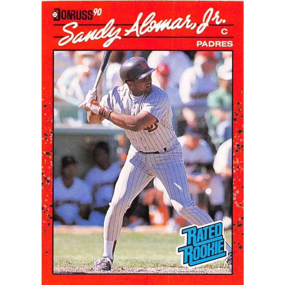 1990 Donruss #30 Sandy Alomar Jr. VG-EX San Diego Padres Baseball Card - Baseball Card Single