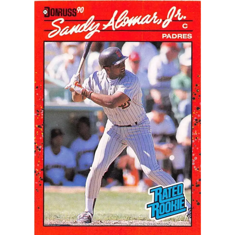 1990 Donruss #30 Sandy Alomar Jr. VG-EX San Diego Padres Baseball Card - Baseball Card Single