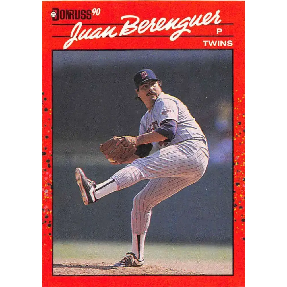 1990 Donruss #301 Juan Berenguer VG-EX Minnesota Twins Baseball Card - Baseball Card Single