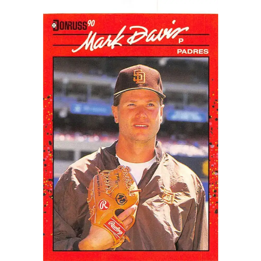 1990 Donruss #302 Mark Davis VG-EX San Diego Padres Baseball Card - Baseball Card Single