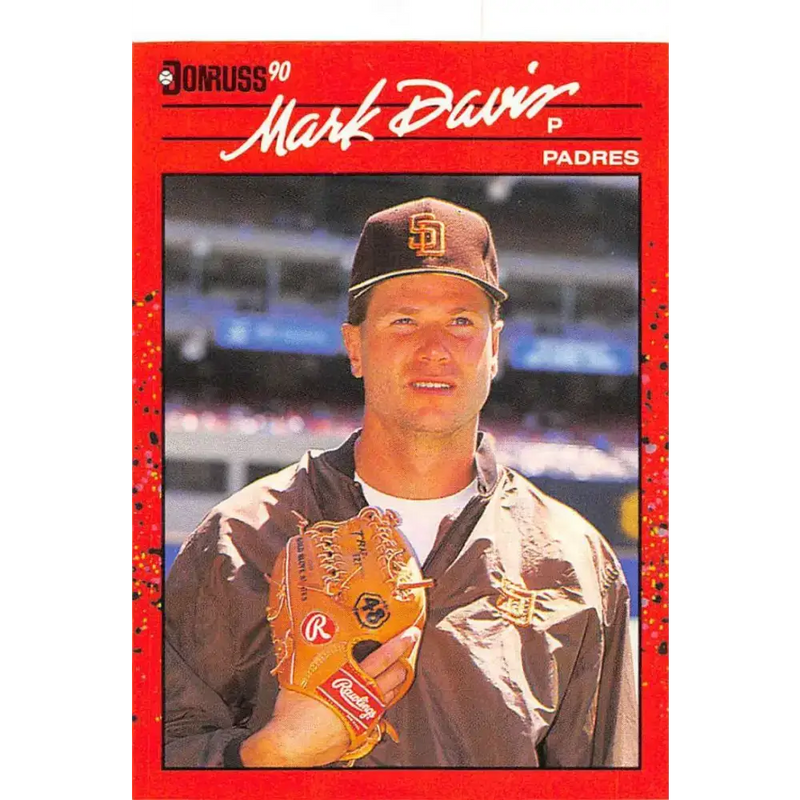 1990 Donruss #302 Mark Davis VG-EX San Diego Padres Baseball Card - Baseball Card Single