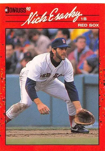 1990 Donruss #303 Nick Esasky NM-MT Red Sox - Baseball Card Single