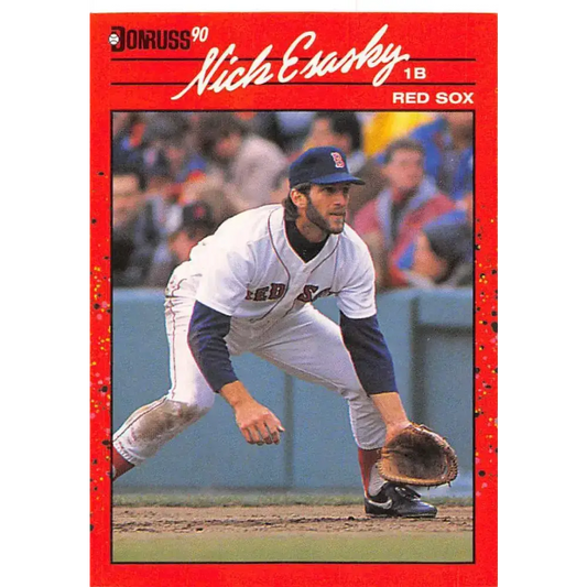 1990 Donruss #303 Nick Esasky VG-EX Boston Red Sox Baseball Card - Baseball Card Single