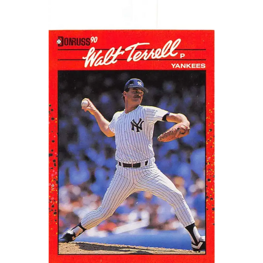 1990 Donruss #309 Walt Terrell VG-EX New York Yankees Baseball Card - Baseball Card Single