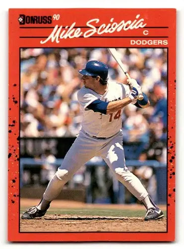 1990 Donruss #316 Mike Scioscia Los Angeles Dodgers Baseball Cards E ID:56177 - Baseball Card Single