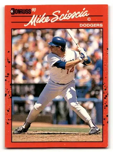 1990 Donruss #316 Mike Scioscia Los Angeles Dodgers Baseball Cards E ID:56175 - Baseball Card Single