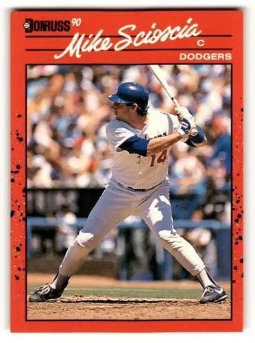 1990 Donruss #316 Mike Scioscia Los Angeles Dodgers Baseball Cards E ID:54702 - Baseball Card Single