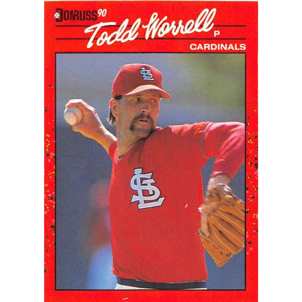 1990 Donruss #319 Todd Worrell VG-EX St. Louis Cardinals Baseball Card - Baseball Card Single