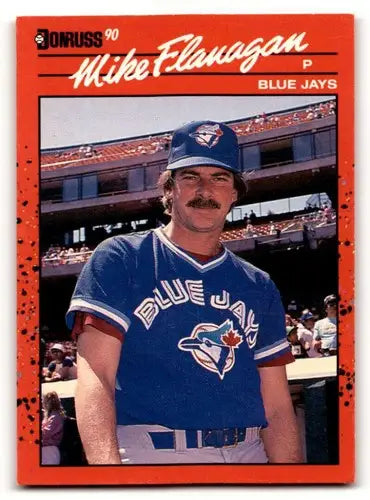 1990 Donruss #324 Mike Flanagan Toronto Blue Jays Baseball Cards ID:57641 - Baseball Card Single