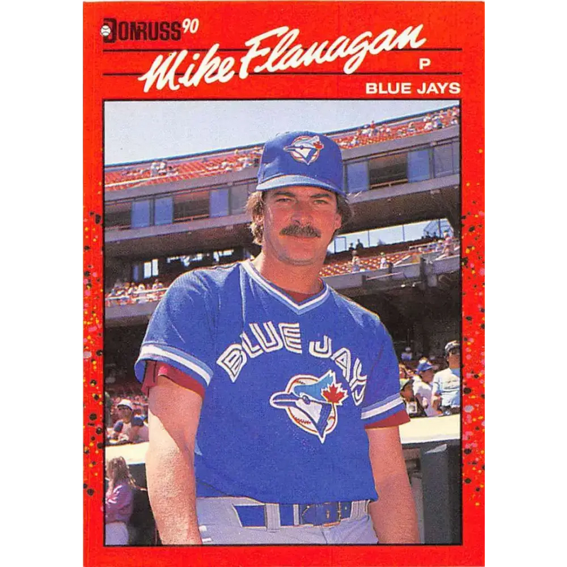 1990 Donruss #324 Mike Flanagan VG-EX Toronto Blue Jays Baseball Card - Baseball Card Single