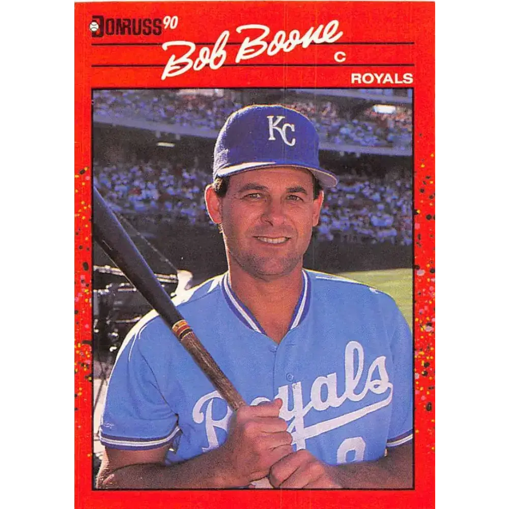 1990 Donruss #326 Bob Boone VG-EX Kansas City Royals Baseball Card - Baseball Card Single