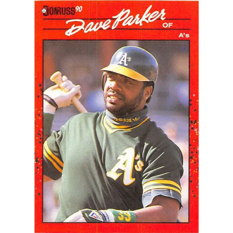 1990 Donruss #328 Dave Parker VG-EX Oakland Athletics Baseball Card - Baseball Card Single