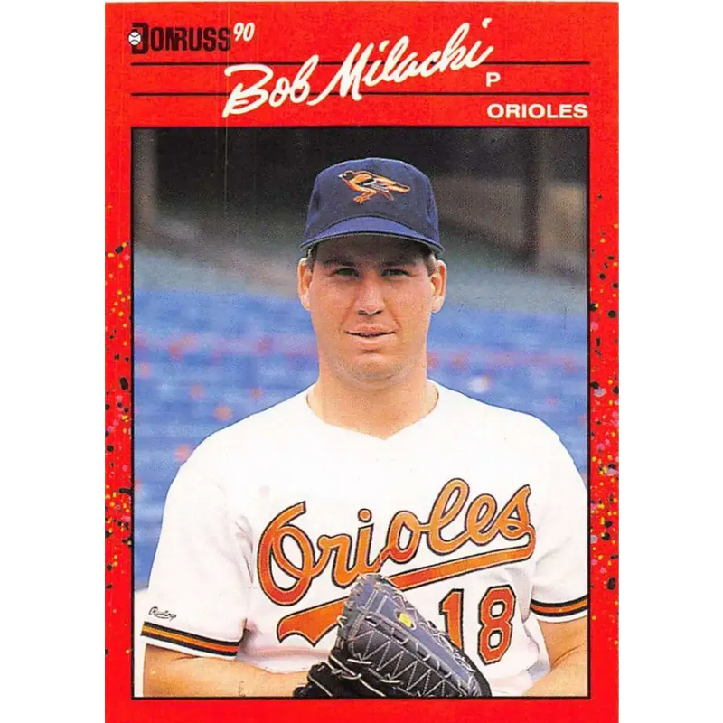 1990 Donruss #333 Bob Milacki VG-EX Baltimore Orioles Baseball Card - Baseball Card Single