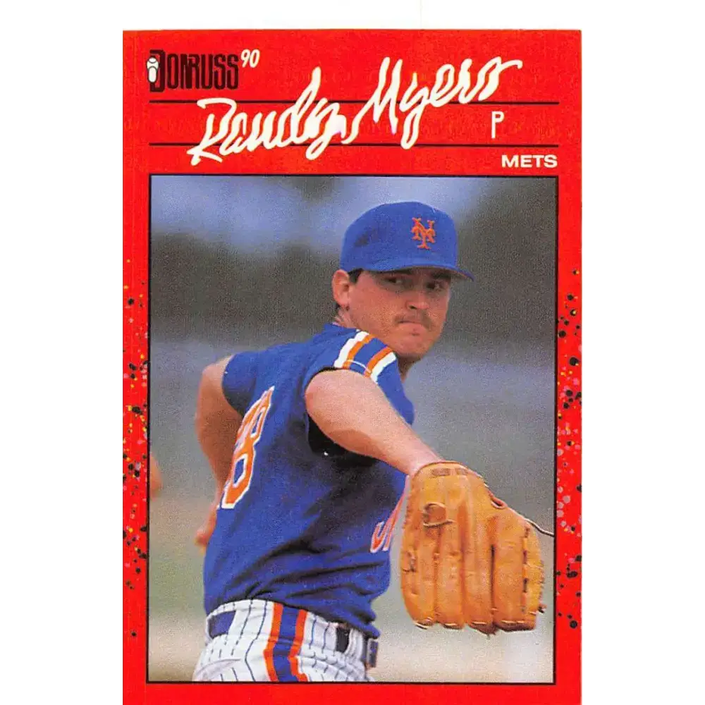1990 Donruss #336 Randy Myers VG-EX New York Mets Baseball Card - Baseball Card Single