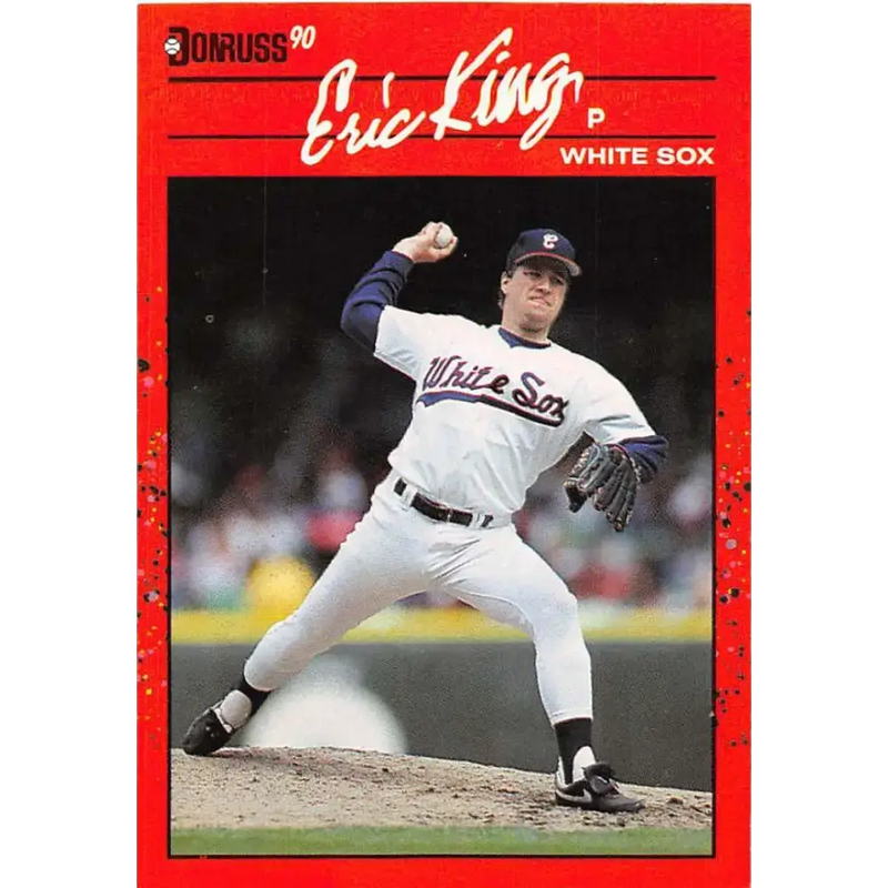 1990 Donruss #337 Eric King VG-EX Chicago White Sox Baseball Card - Baseball Card Single