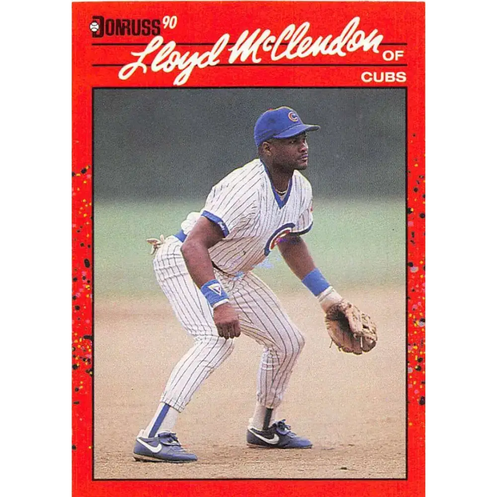 1990 Donruss #341 Lloyd McClendon VG-EX Chicago Cubs Baseball Card - Baseball Card Single