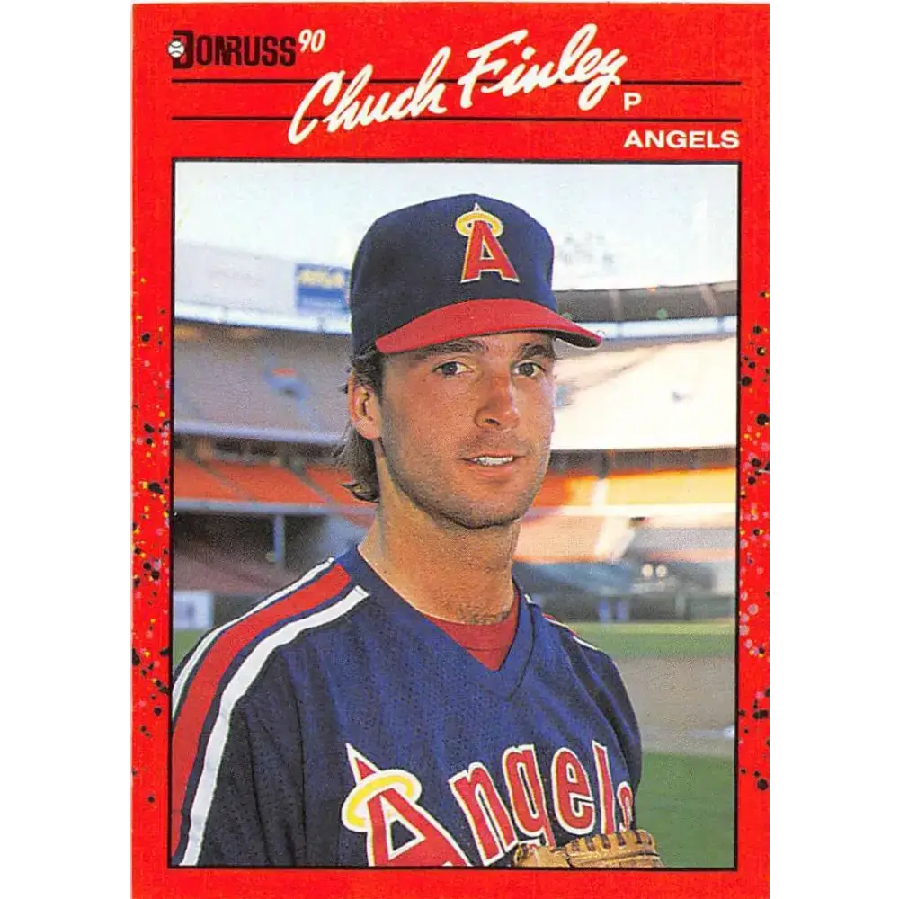 1990 Donruss #344 Chuck Finley VG-EX California Angels Baseball Card - Baseball Card Single