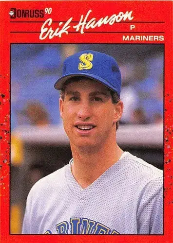 1990 Donruss #345 Erik Hanson NM-MT Mariners - Baseball Card Single