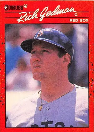 1990 Donruss #346 Rich Gedman NM-MT Red Sox - Baseball Card Single